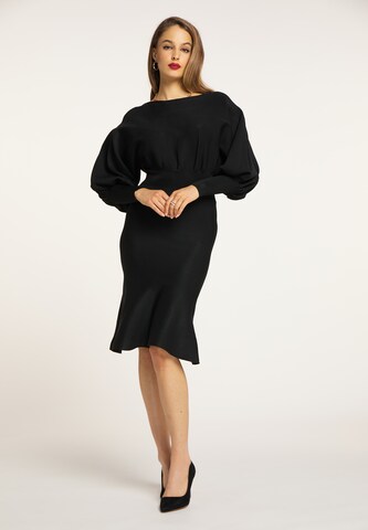 faina Knit dress in Black