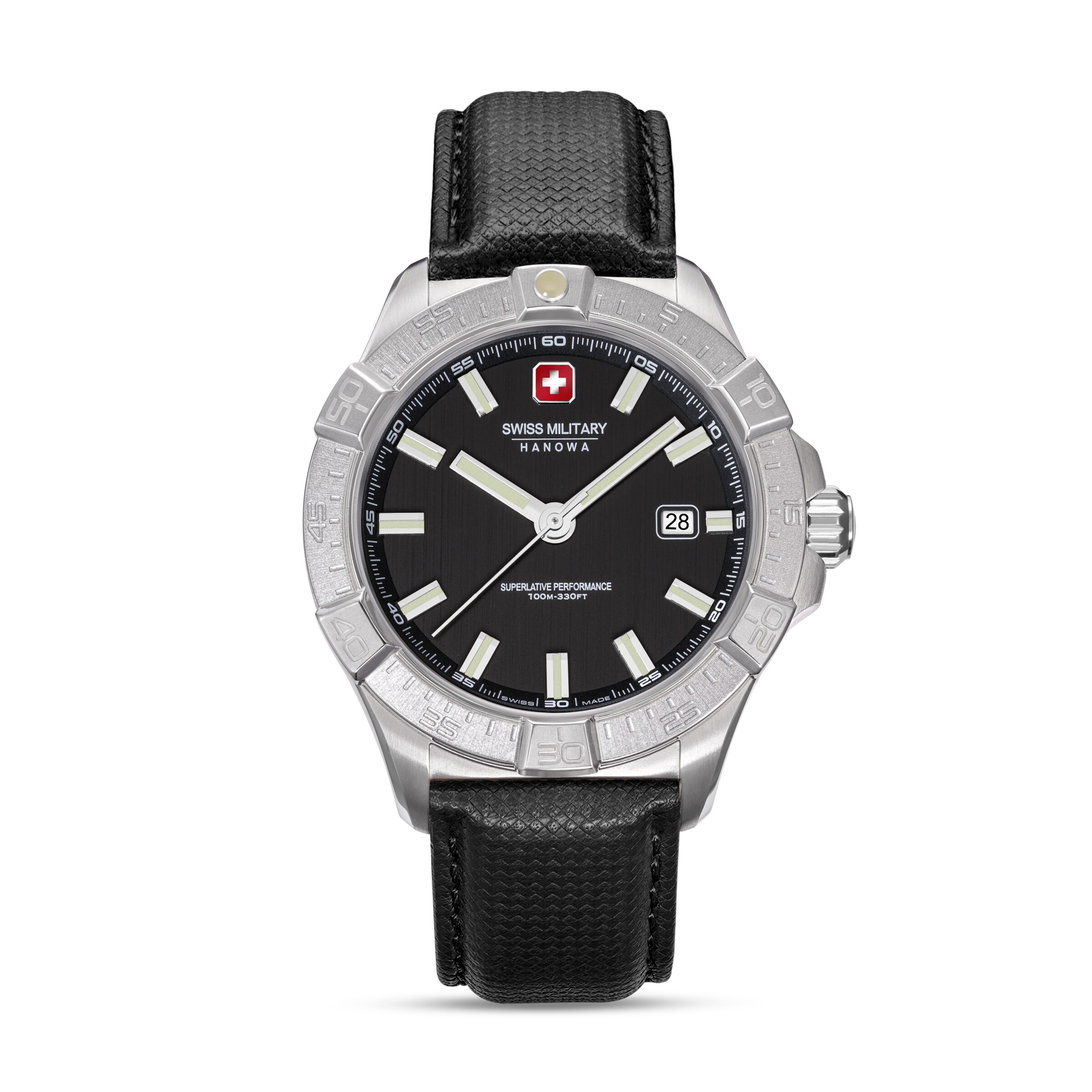 SWISS MILITARY HANOWA Analog watch ' Jockworth ' in Brown: front