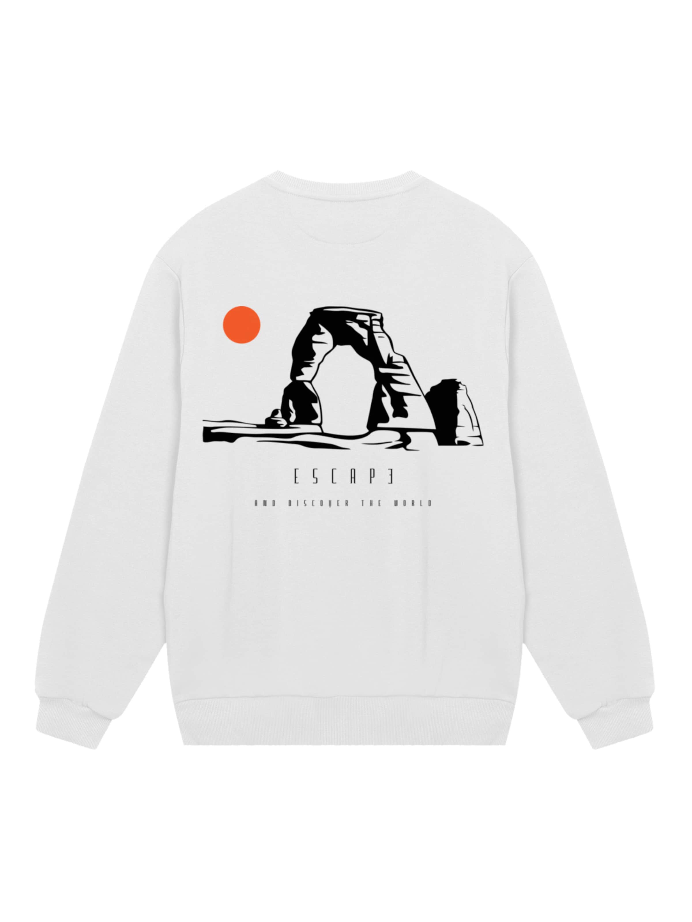 F4NT4STIC Sweatshirt 'Escape Discover the World Savannah' in White