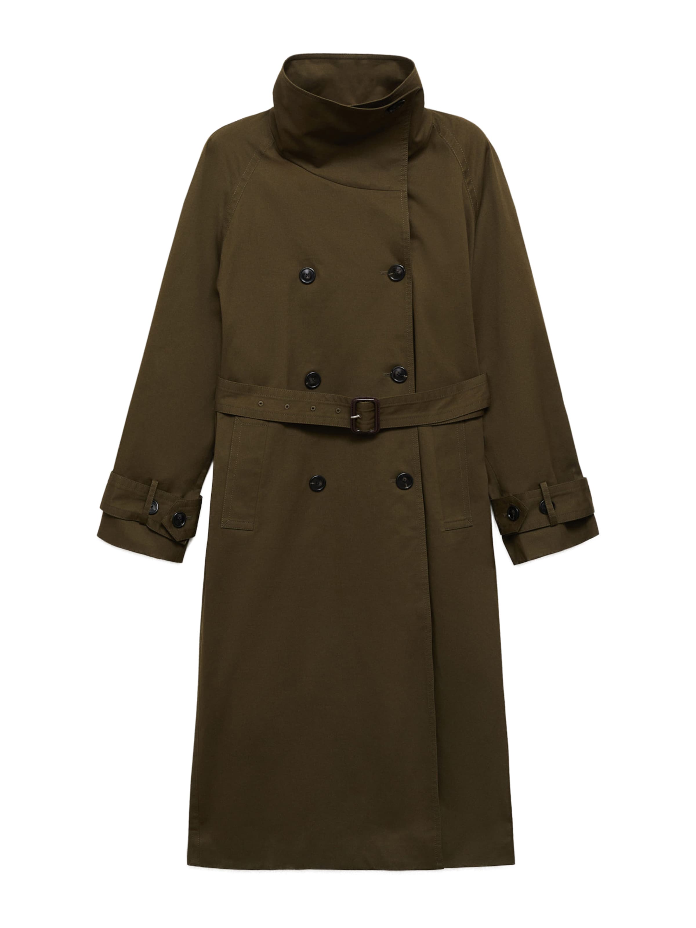 MANGO Płaszcz przejściowy 'Laura' w kolorze zielony: przód