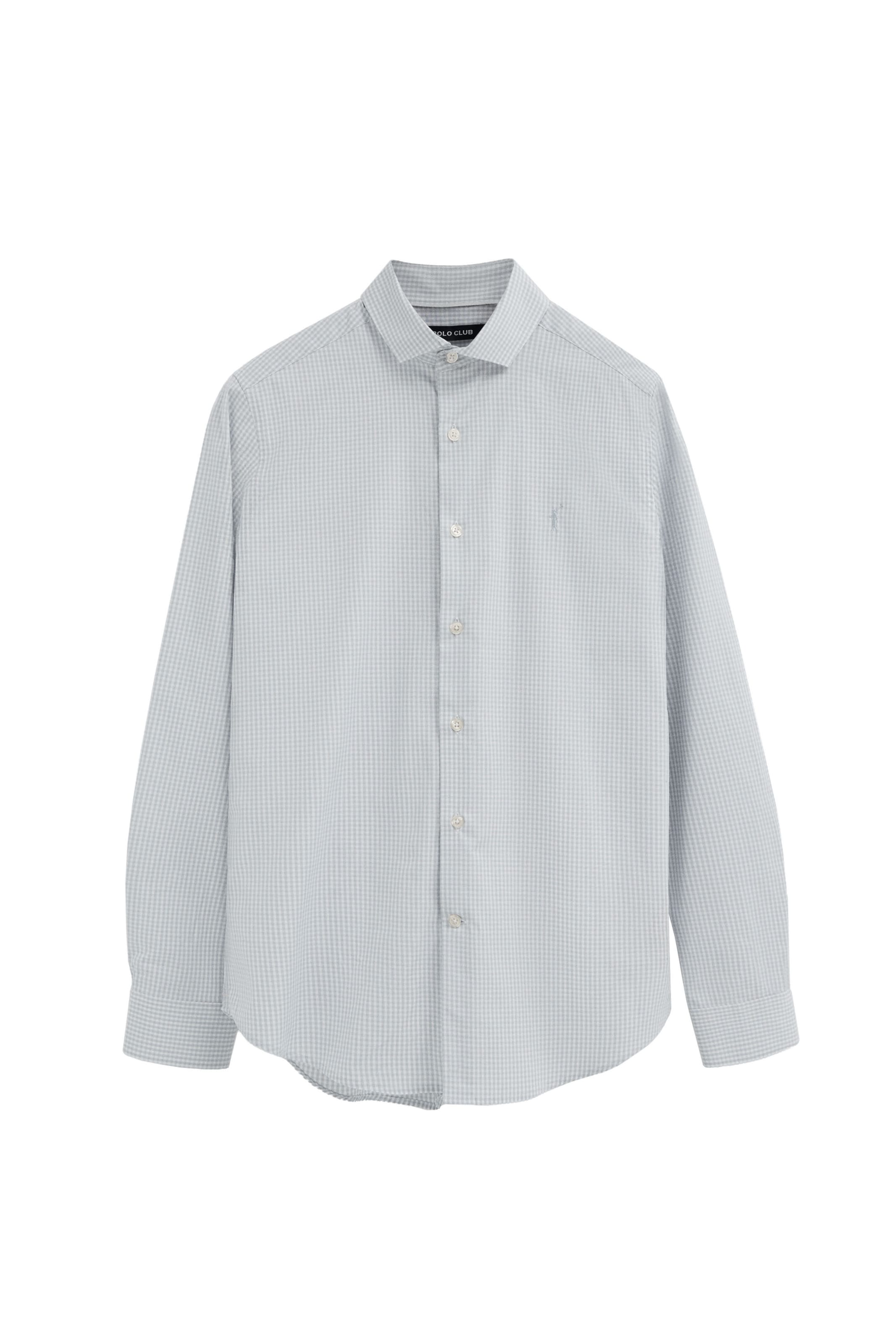Polo Club Button Up Shirt in Blue: front