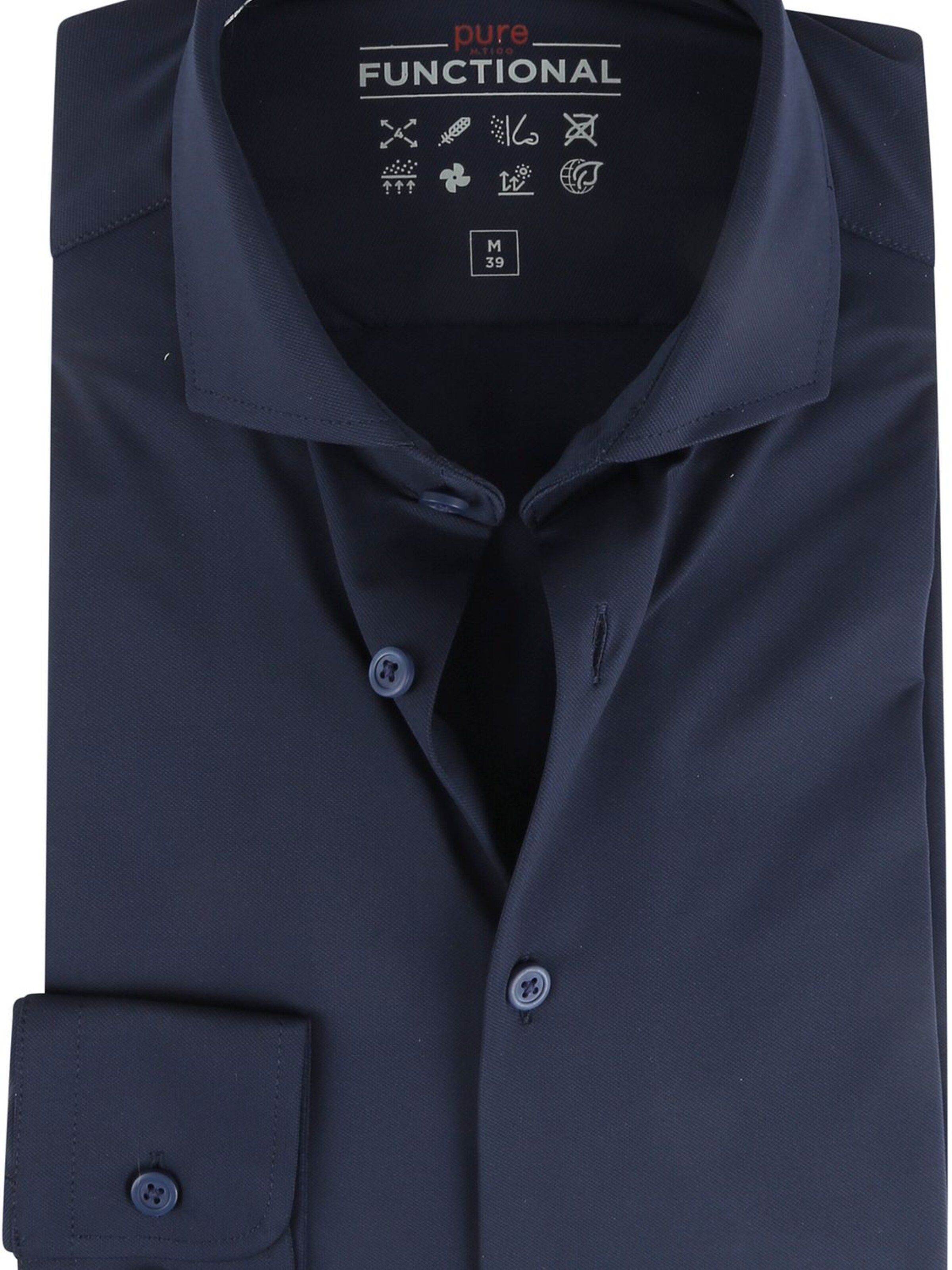 PURE Slim fit Button Up Shirt in Blue