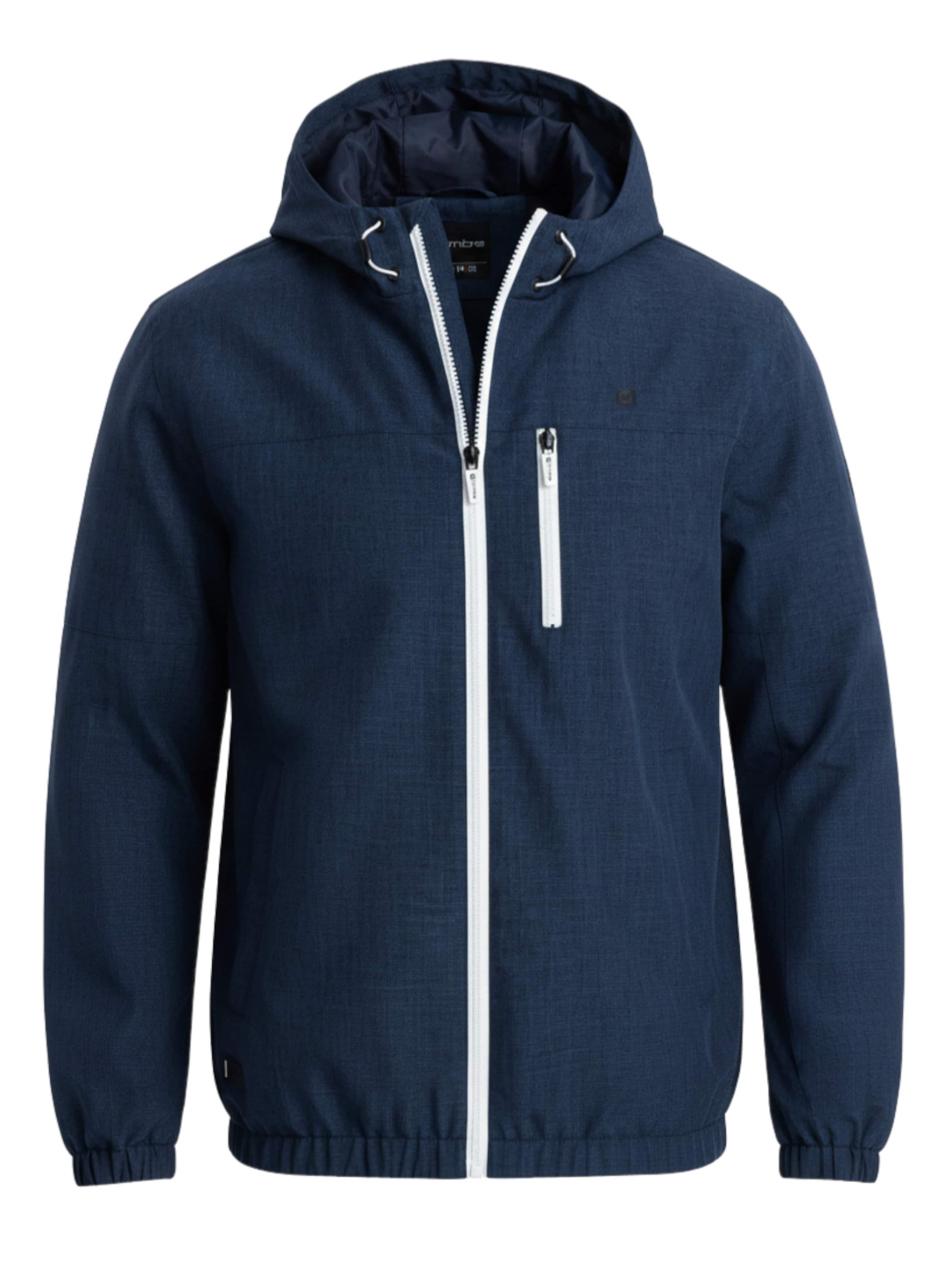 Ombre Between-Season Jacket 'OM-JANP-0136' in Blue: front