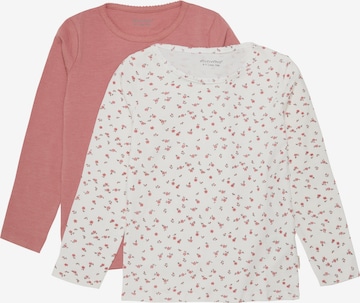 MINYMO Langarmshirt 'Basic' 2er Pack in Pink: predná strana