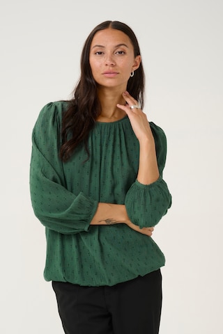 Kaffe Blouse 'KAwilma' in Groen: voorkant