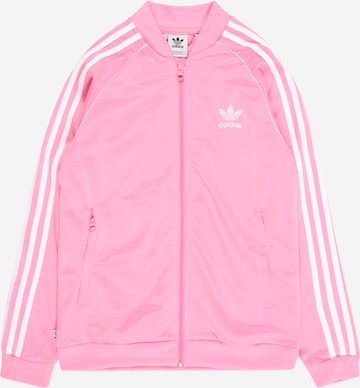 ADIDAS ORIGINALS Přechodná bunda 'Adicolor Sst' – pink: přední strana