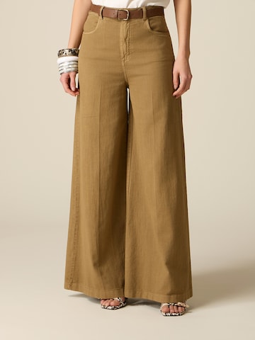 Baggy Pantaloni di oltre in marrone