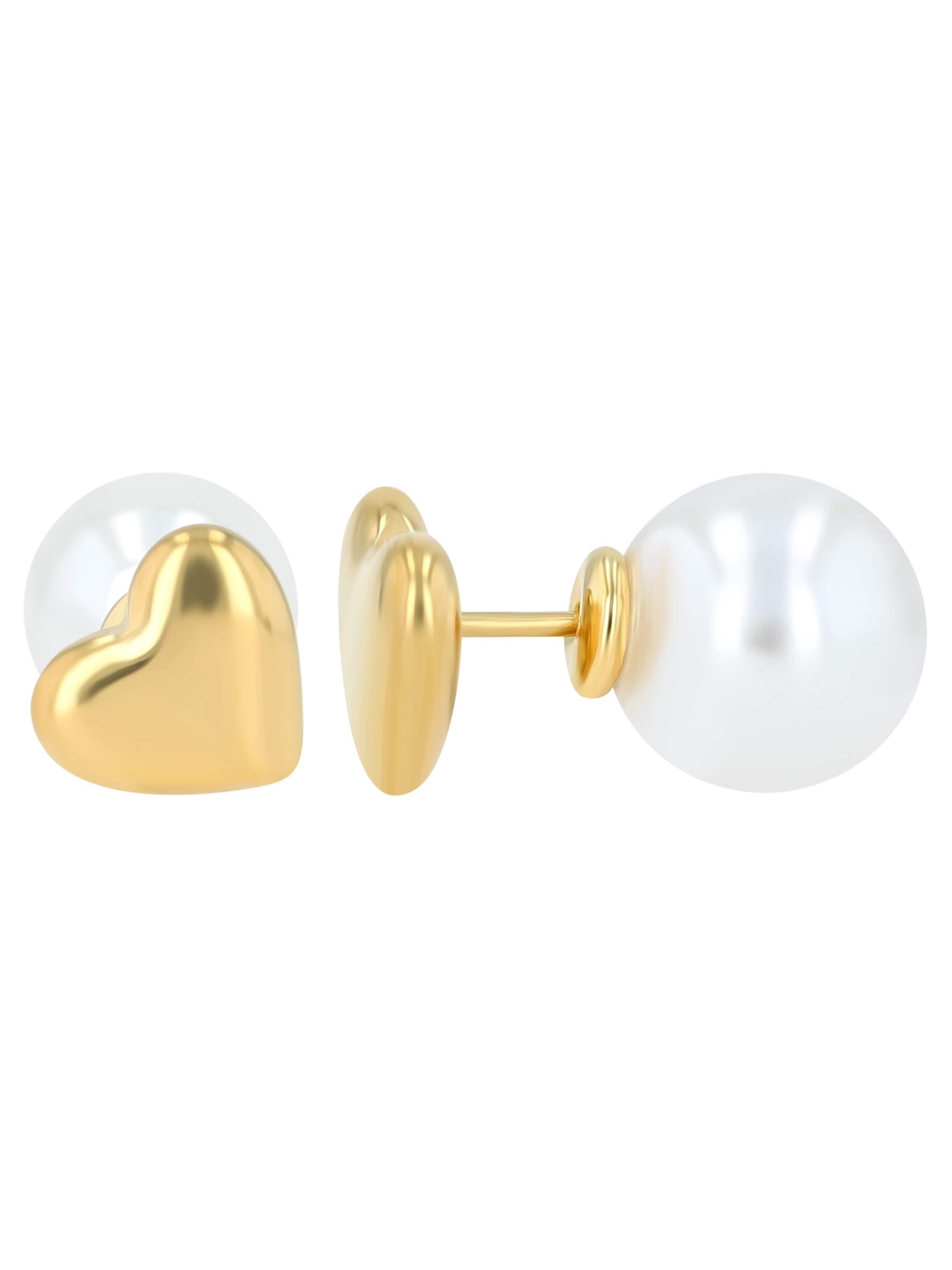 Akzent Ohrringe 'Xabelle, langlebig'‌‌‌‌ in Gold: Vorderseite