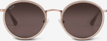 Lunettes de soleil 'Amsterdam Transparent Hazel Brown' Kapten & Son en marron