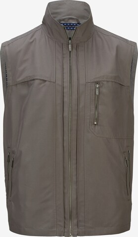 Men Plus Vest in Grey: front