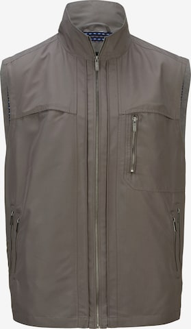 Men Plus Vest in Grey: front