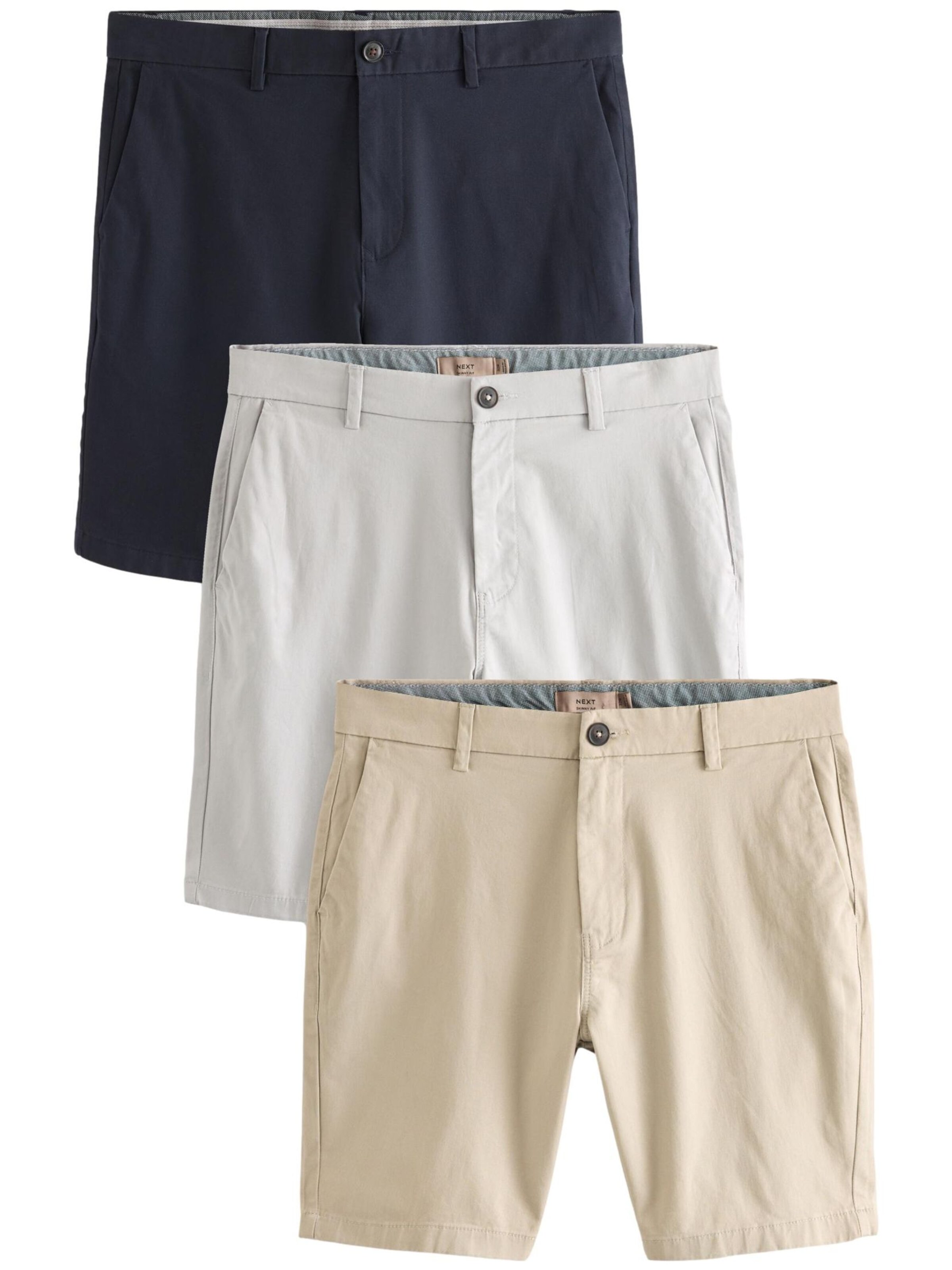 Next Štandardný strih Chino nohavice - Béžová: predná strana