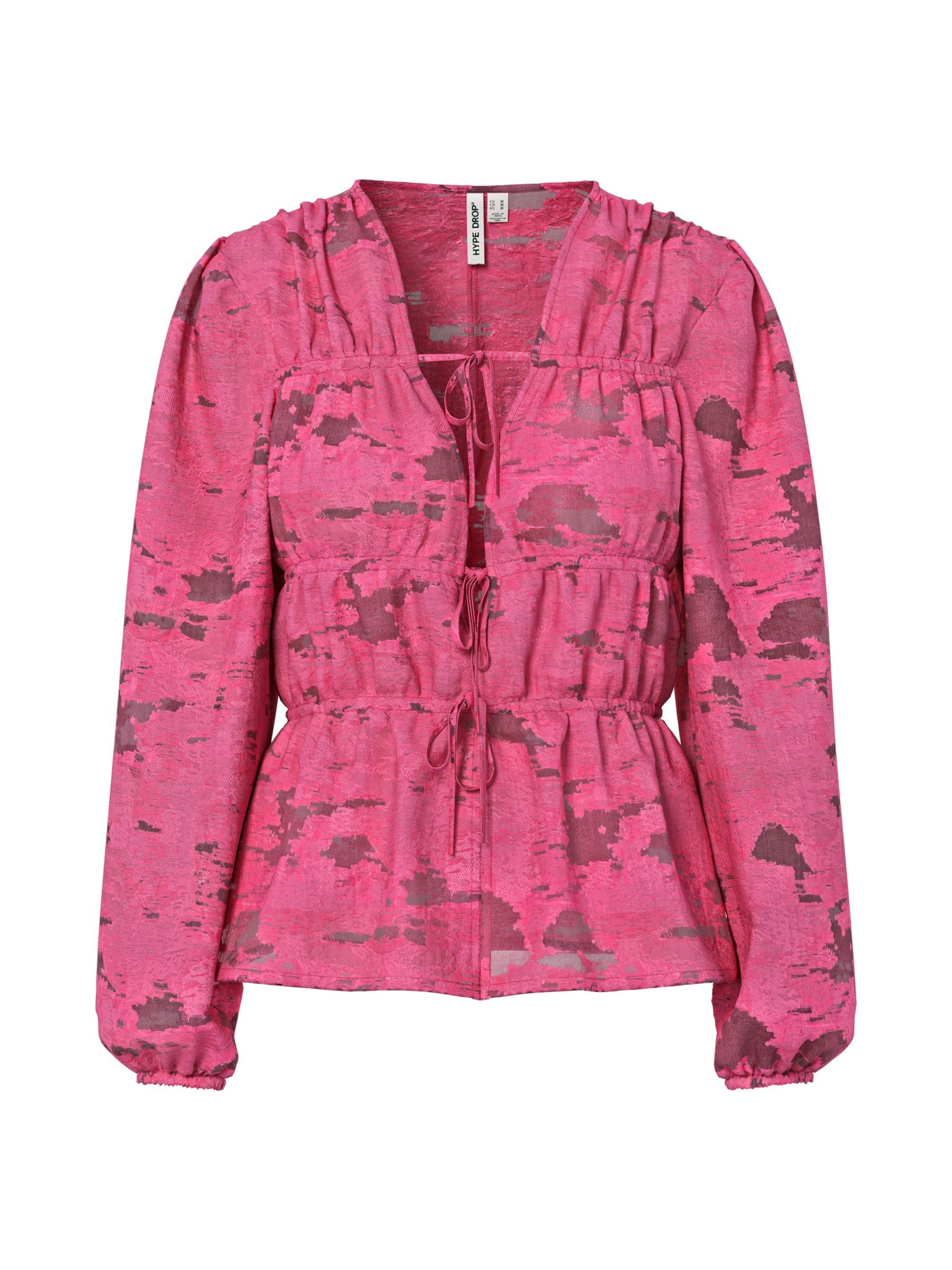 HYPEDROP Blouse in Roze: voorkant