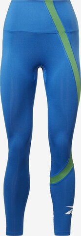 Skinny Pantalon de sport 'Vector' Reebok en bleu : devant