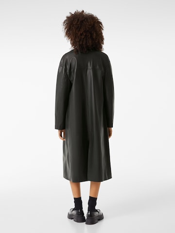 Bershka Between-Seasons Coat in Black