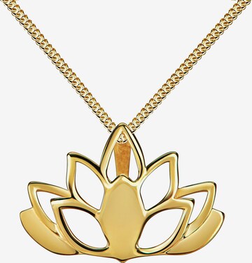 JEVELION Lotus-Blumen Kette in Gold: predná strana