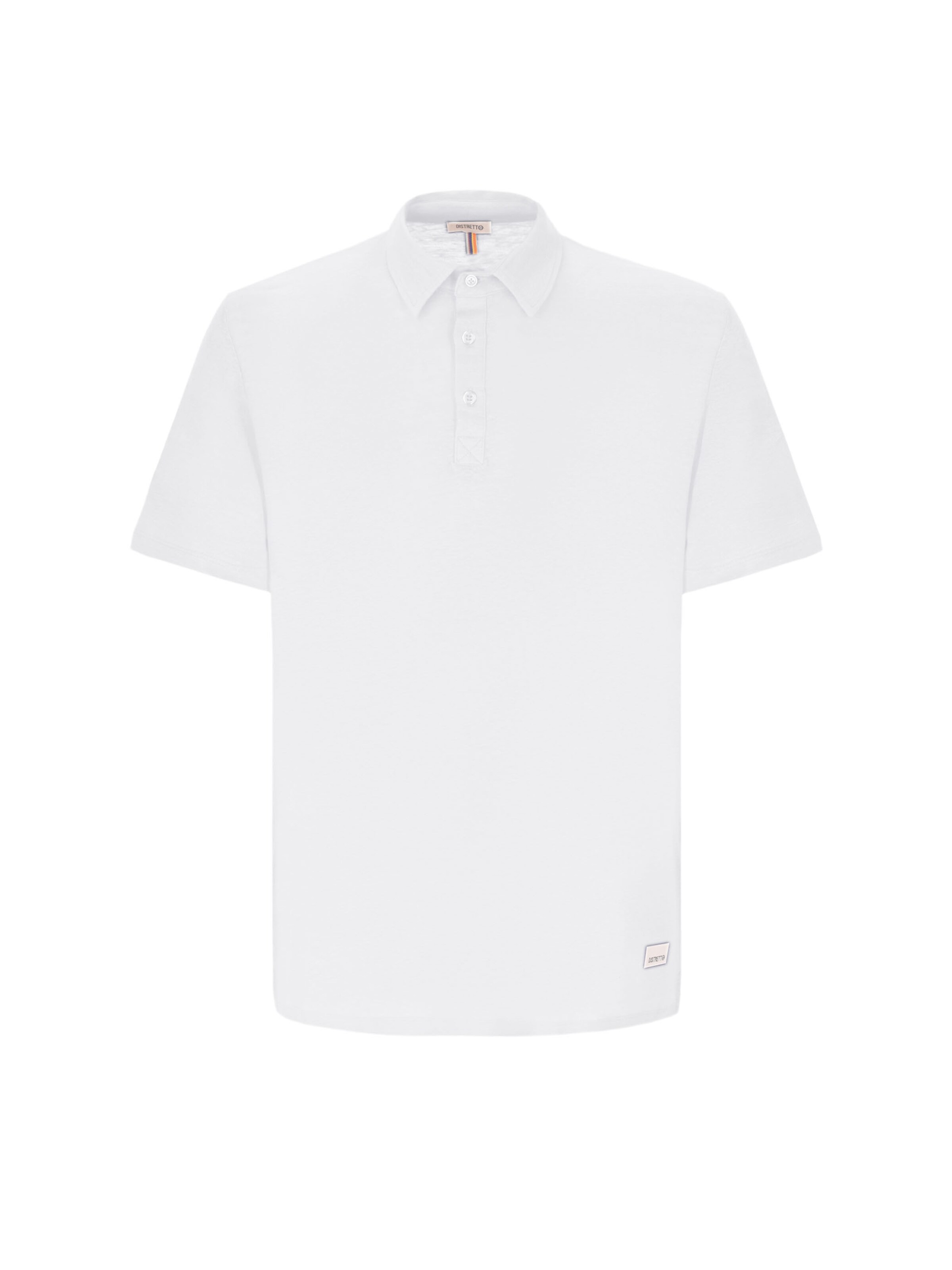 Distretto12 Poloshirt 'Royan' in Weiß: Vorderseite