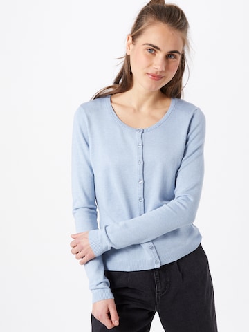 minus Gebreid vest 'Laura' in Blauw: voorkant