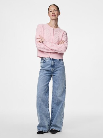 PIECES Strickjacke 'PCSOFIA' in Pink