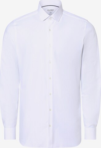 OLYMP Button Up Shirt 'Level Five' in White: front