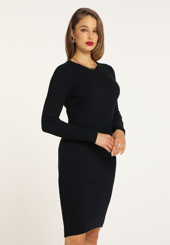 faina Dress in Black: front