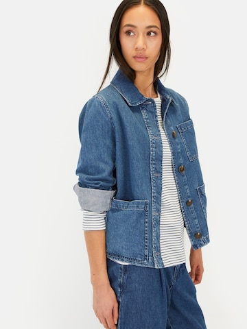 CAMEL ACTIVE Langarmshirt mit Rundhalsausschnitt in Blau