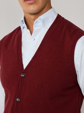 Hackett London Gebreid vest in Rood