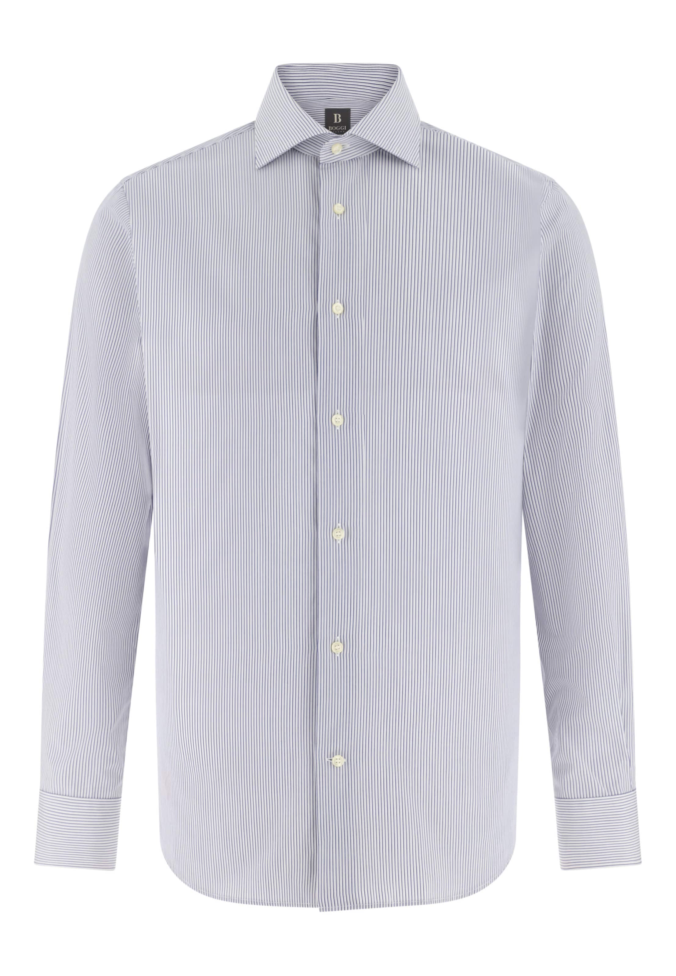 Coupe slim Chemise Boggi Milano en bleu : devant