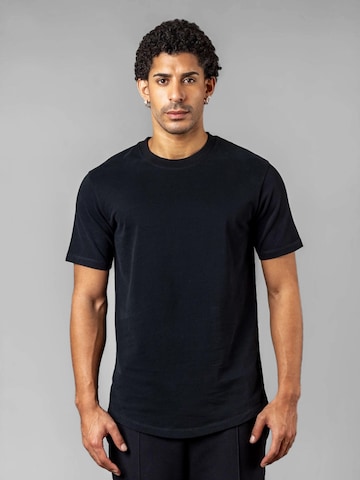 UNORGANIZED BRAND - Camiseta 'BASIC RUNDER SAUM T25' en negro: frente