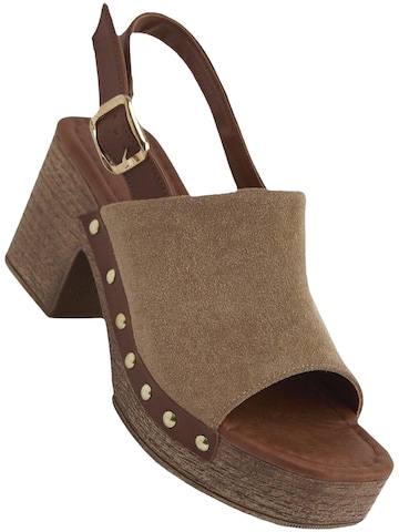Sandales 'Damensandalen' Limoya en marron : devant