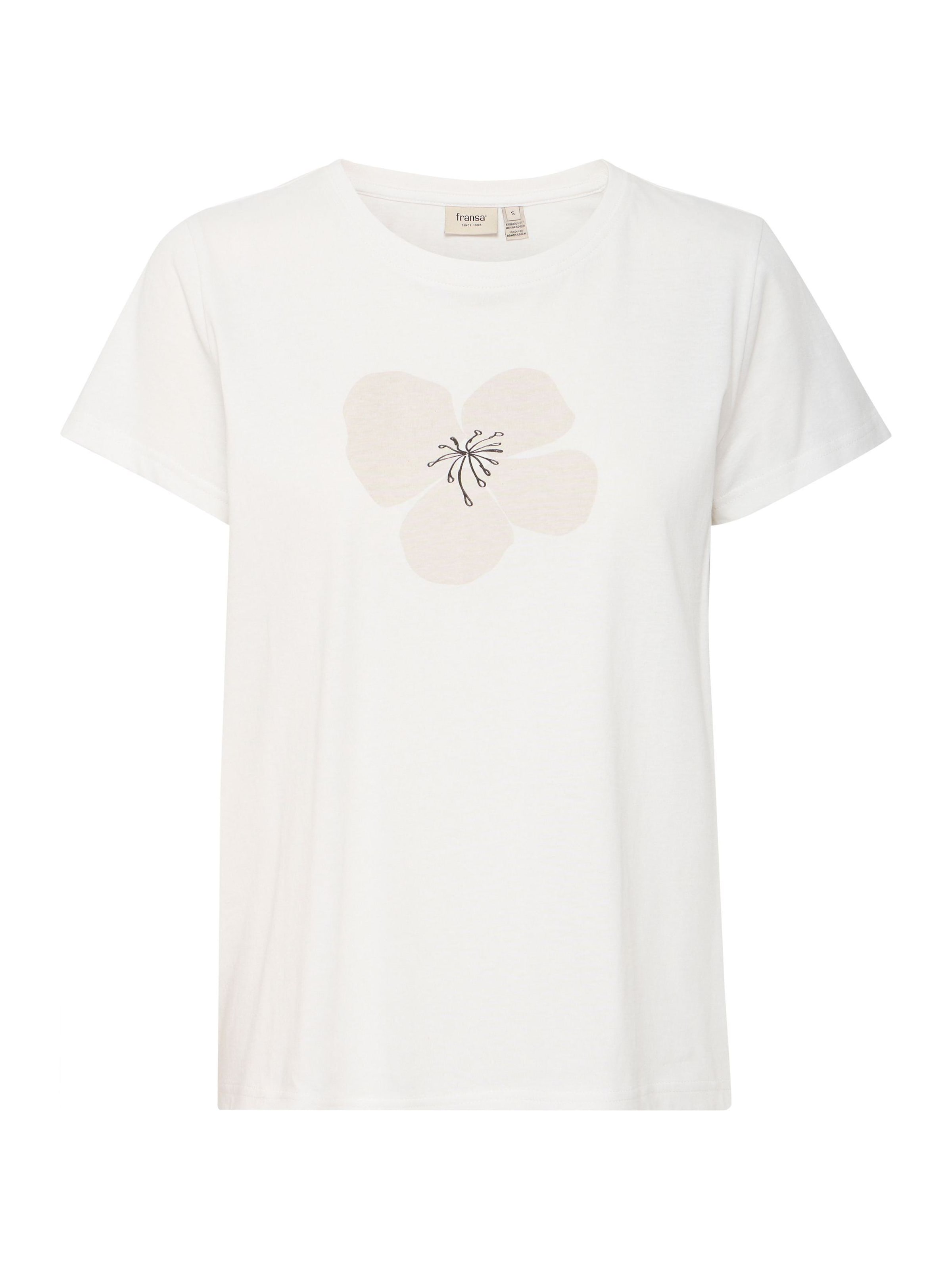Fransa Tričko 'FRMAYRA' - Biela: predná strana