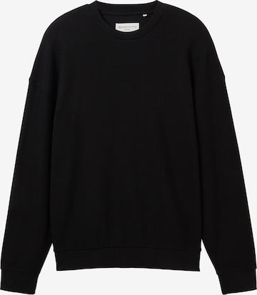 Sweat-shirt TOM TAILOR DENIM en noir : devant