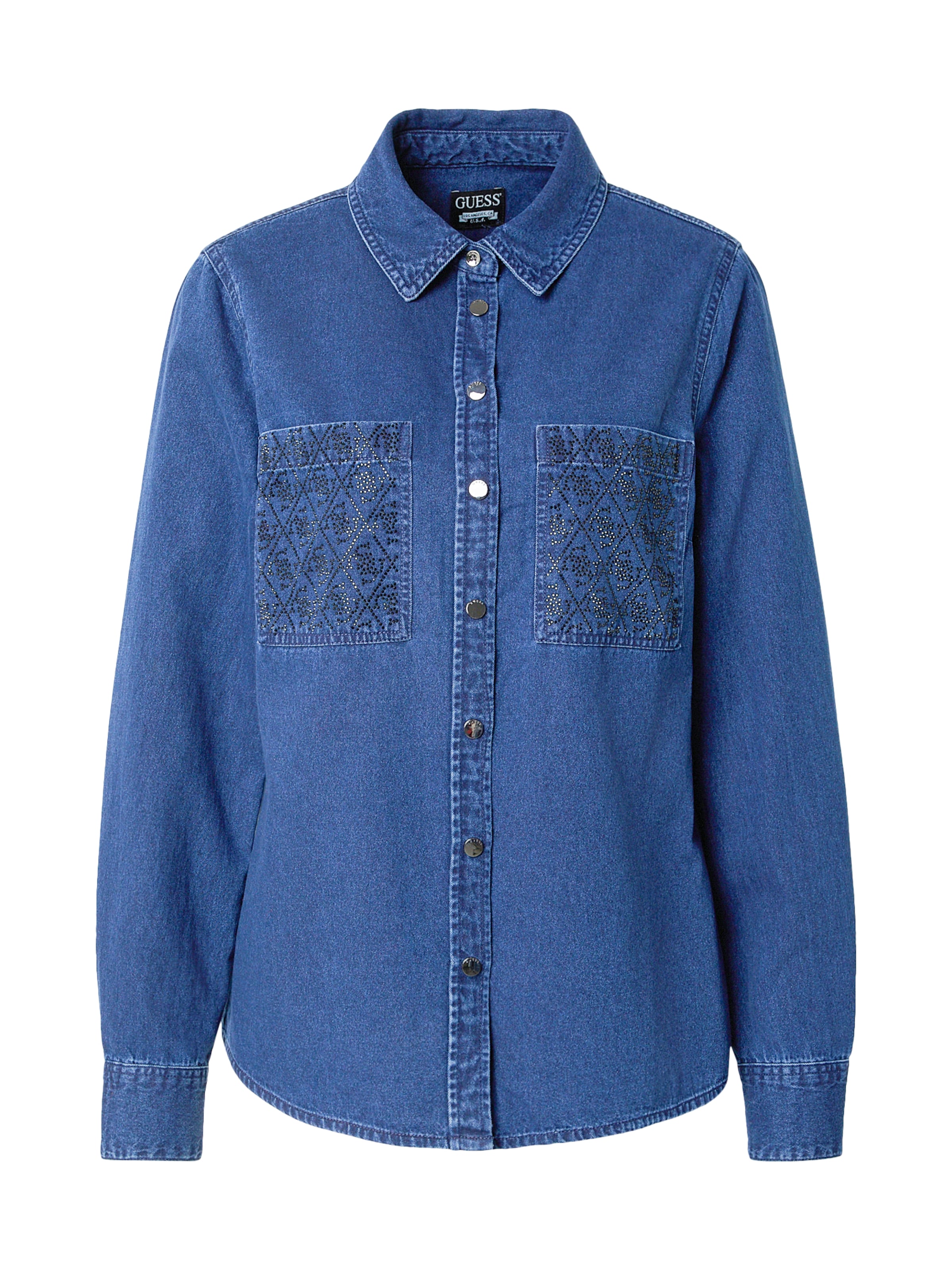 Camicia da donna 'MONIQUE' di GUESS in blu: frontale