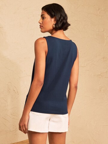 love & roses - Top en azul