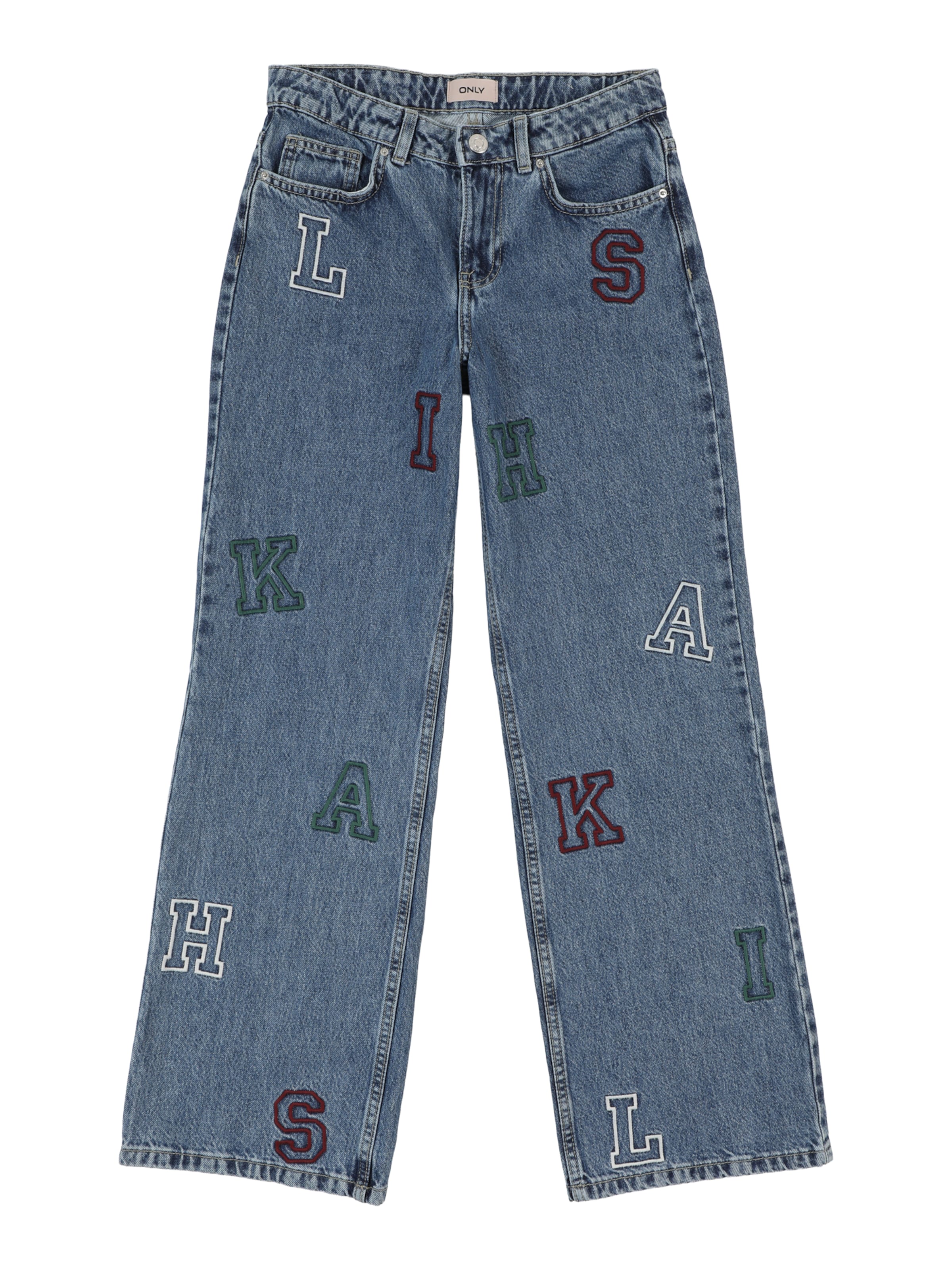 mėlyna ONLY GIRLS Plačios klešnės Džinsai 'KOGJuicy': priekis