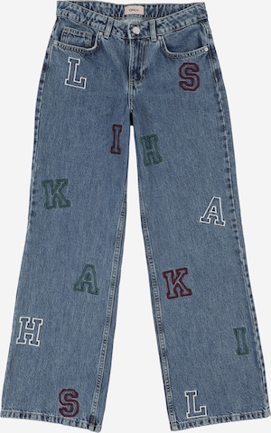 mėlyna ONLY GIRLS Plačios klešnės Džinsai 'KOGJuicy': priekis