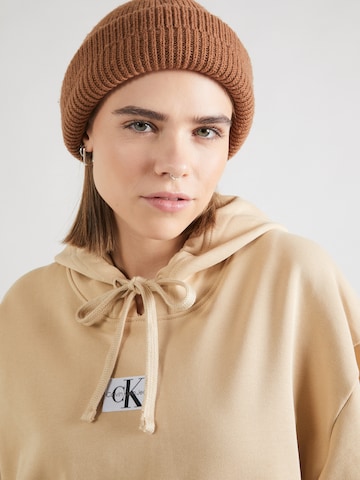 Sweat-shirt Calvin Klein Jeans en beige