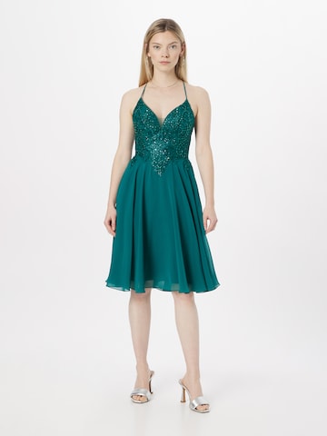 Robe de cocktail LUXUAR en vert