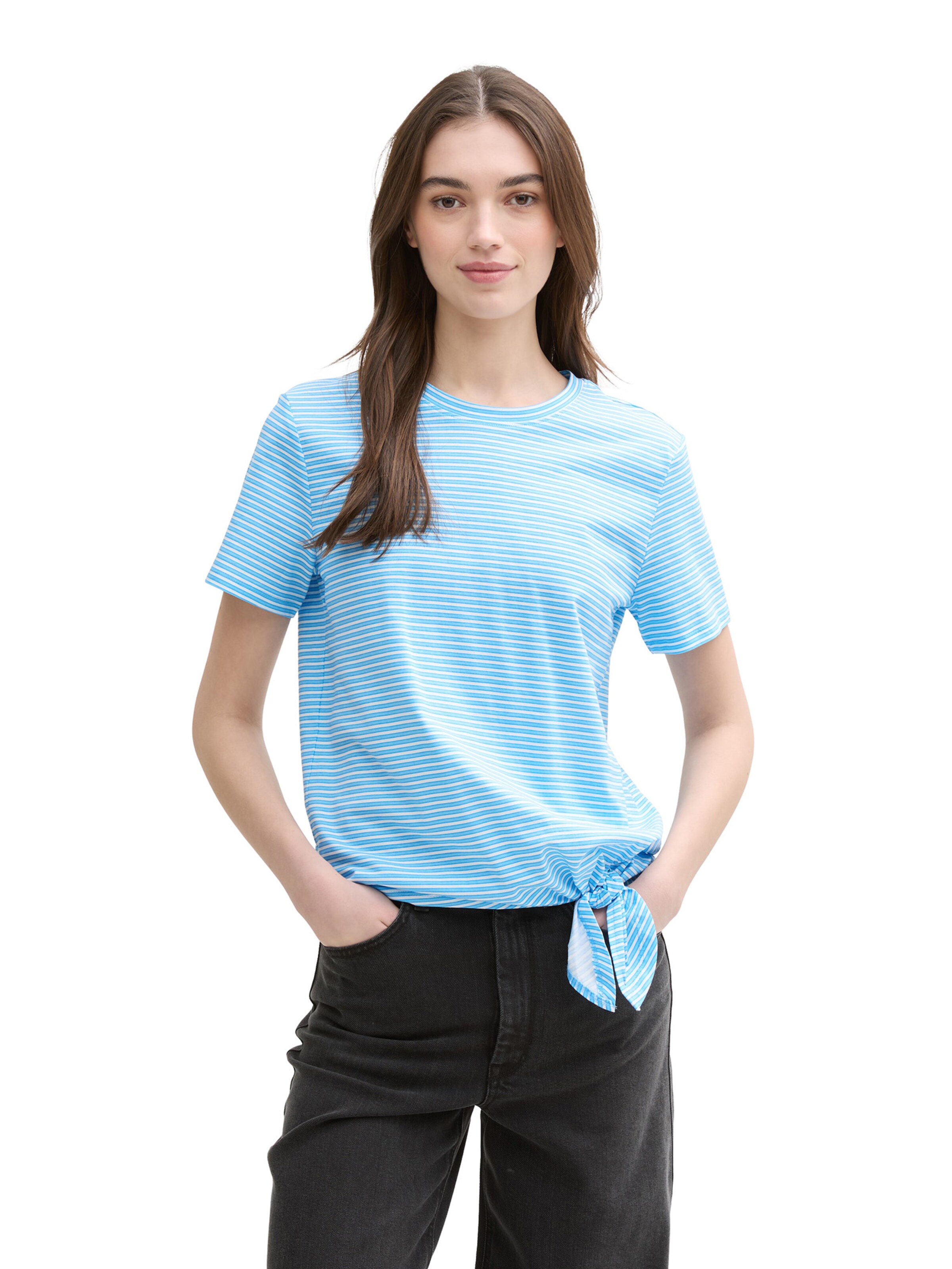 TOM TAILOR DENIM Shirt in Blue: front