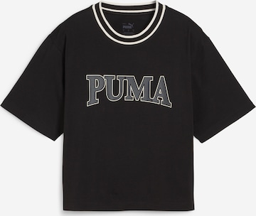 PUMA Λειτουργικό μπλουζάκι 'Squad' σε μαύρο: μπροστά