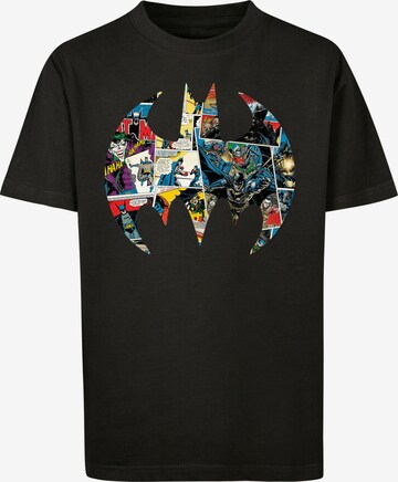 T-Shirt 'Batman Comic Book Logo' F4NT4STIC en noir : devant