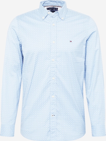 TOMMY HILFIGER Slim fit Button Up Shirt in Blue: front