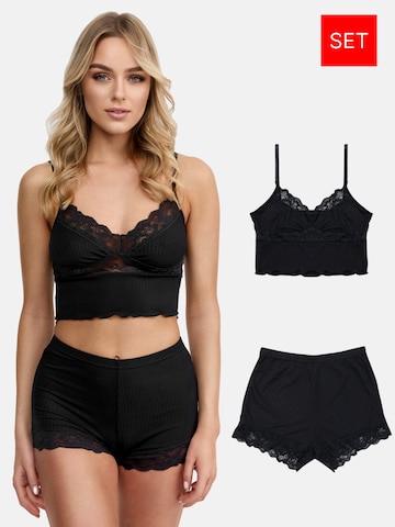 Tazzio Shorty 'F921' in Schwarz: Vorderseite