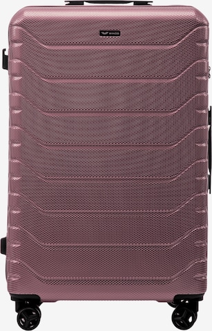 Valisette 'PEAFOWL' WINGS en rose : devant