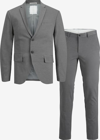 JACK & JONES Slimfit Kostym i grå: framsida