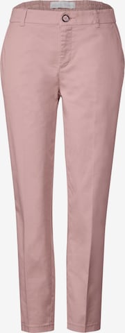 Regular Pantalon chino STREET ONE en rose : devant