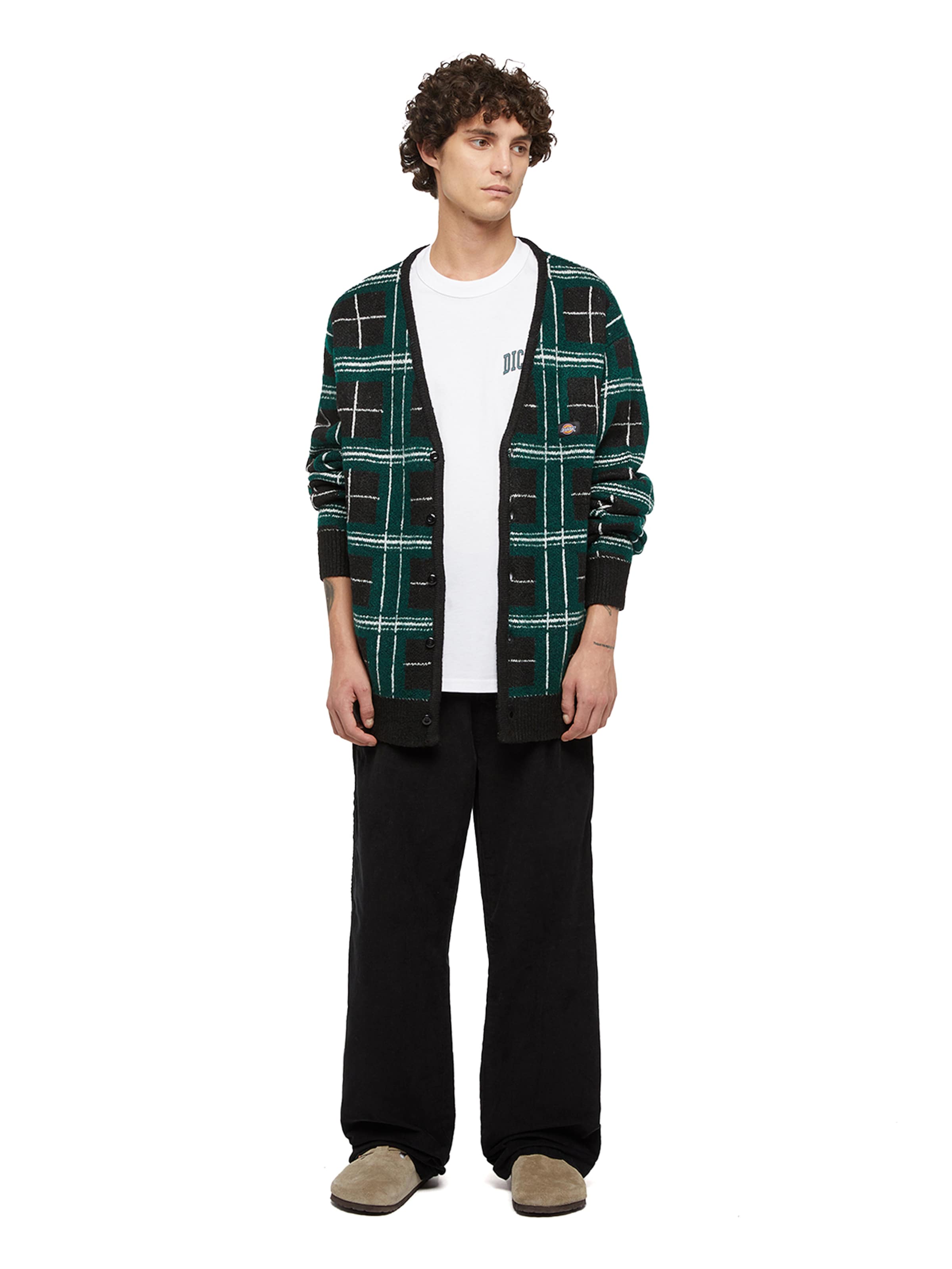 DICKIES Regular Cargo trousers 'CORDUROY CARPENTER' in Black