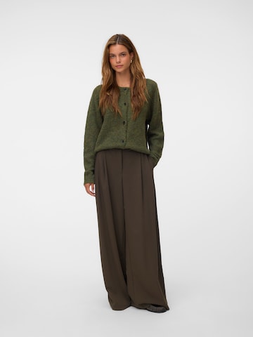 VERO MODA Knit Cardigan 'VMNOVAH' in Green