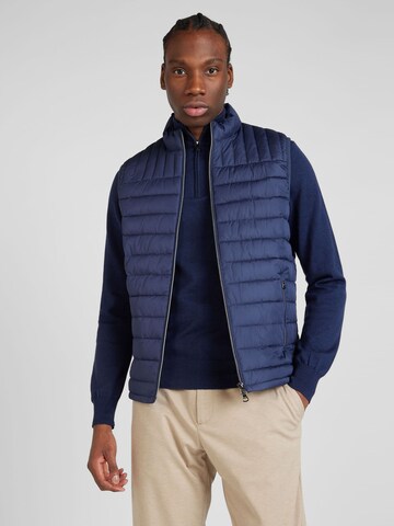 Gilet di Hackett London in blu: frontale