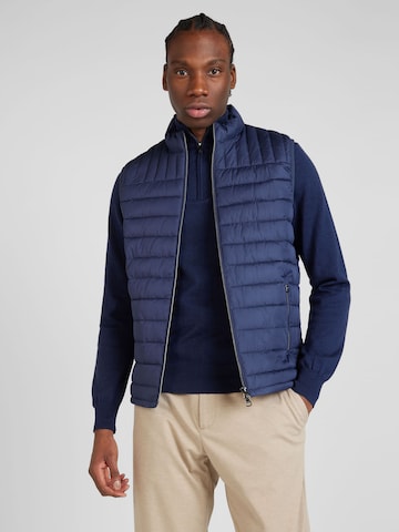 Hackett London Bodywarmer in Blauw: voorkant